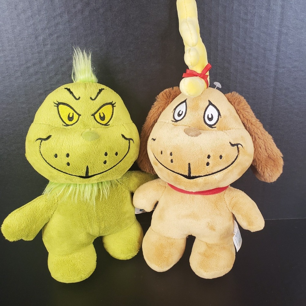 Dr. Seuss How The GRINCH & MAX Stole Christmas Plush Stuffed Animal‎ Character